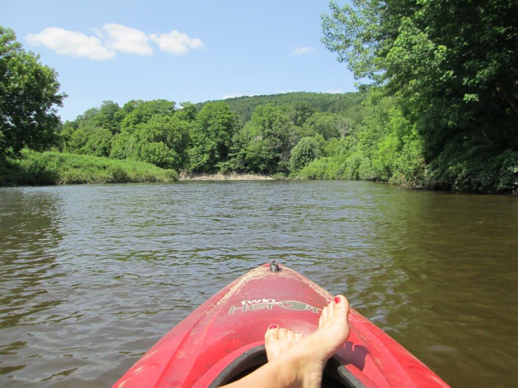 Outdoor activity in Vermont: kayaking