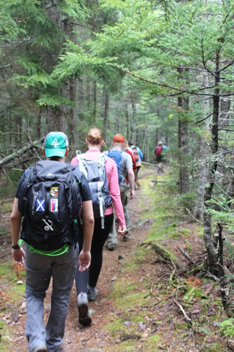 Hiking Group in Acadia National Park