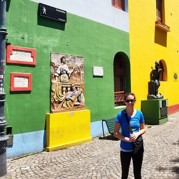 Jen in La Boca Neighborhood of Buenos Aires