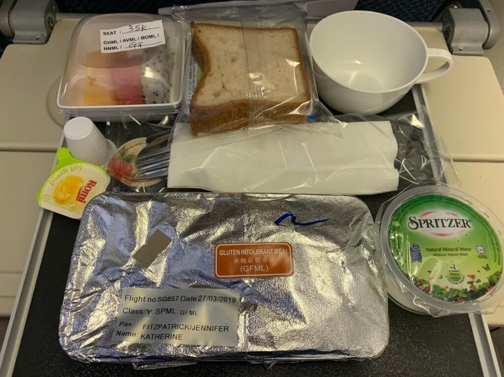 Gluten-Free Airline Meal