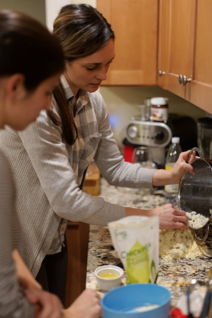 Heather making gnocchi