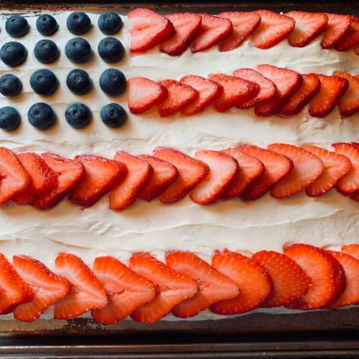 Gluten-Free American Flag Cake