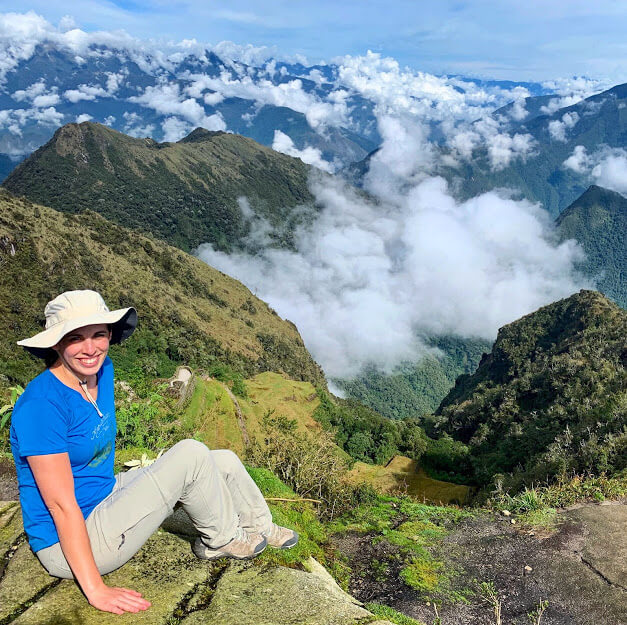 Jen on the Inca Trail Hike With Celiac disease