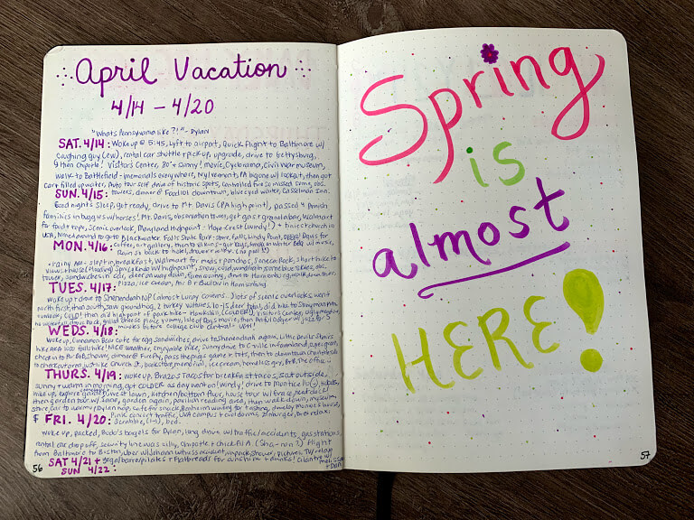 How to Create a Vacation Scrapbook - FLYING WITH FOUR