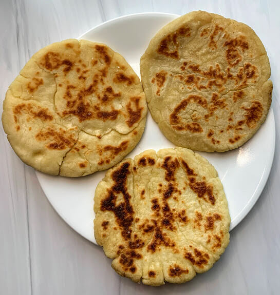 gluten-free baking experiment with naan
