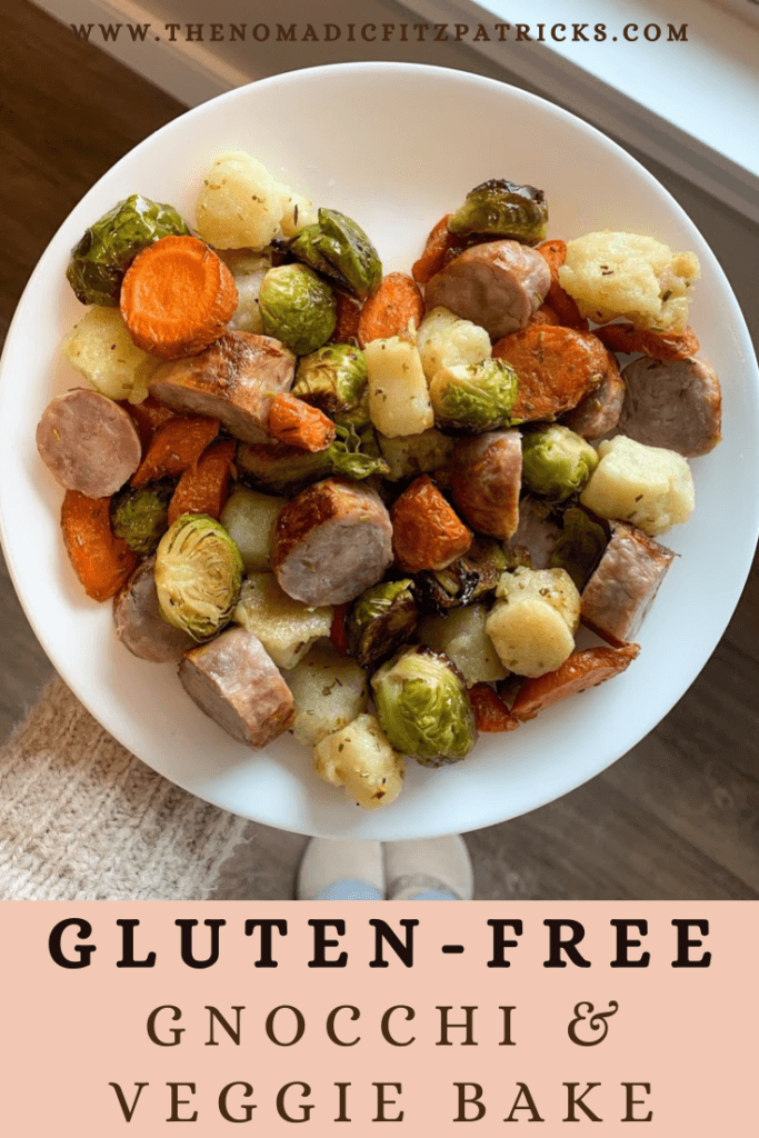 gluten-free cauliflower gnocchi vegetables and sausage