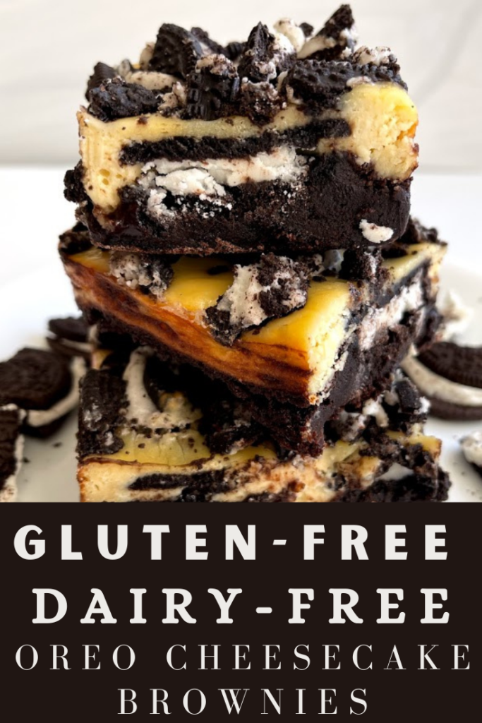 Gluten-Free Dairy-Free Oreo Cheesecake Brownies