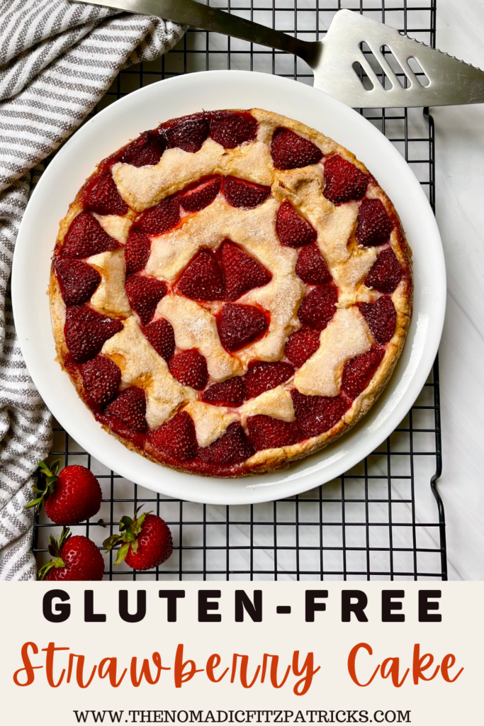 gluten-free strawberry cake pin