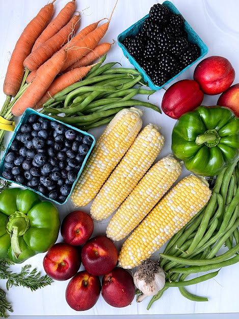 CSA fruits and veggies