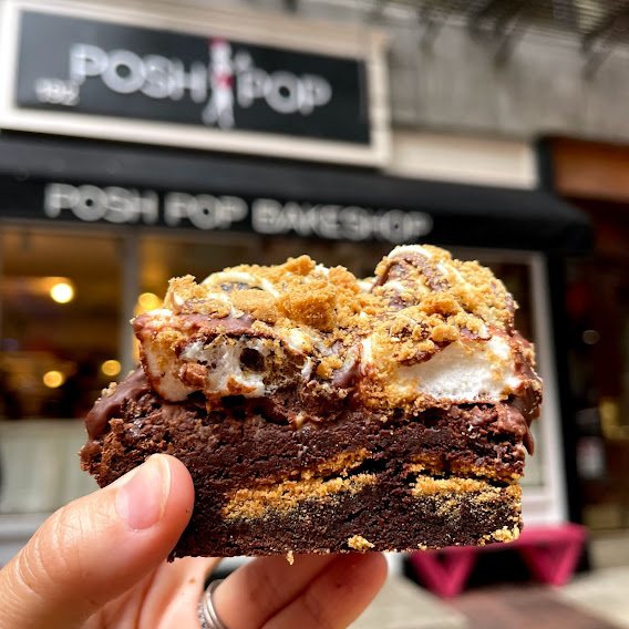 Posh Pop Bakeshop gluten-free brownie New York City