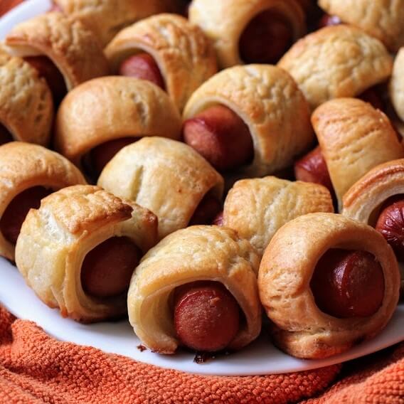 Gluten free mini top hot dogs