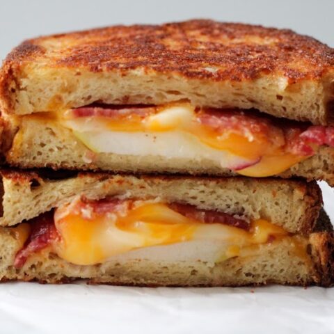 Gluten-Free Apple Cheddar Grilled Cheese With Bacon