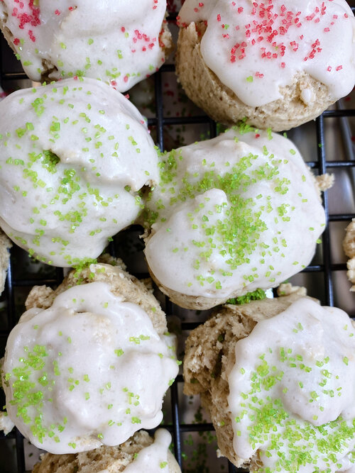 gluten-free iced sugar cookies