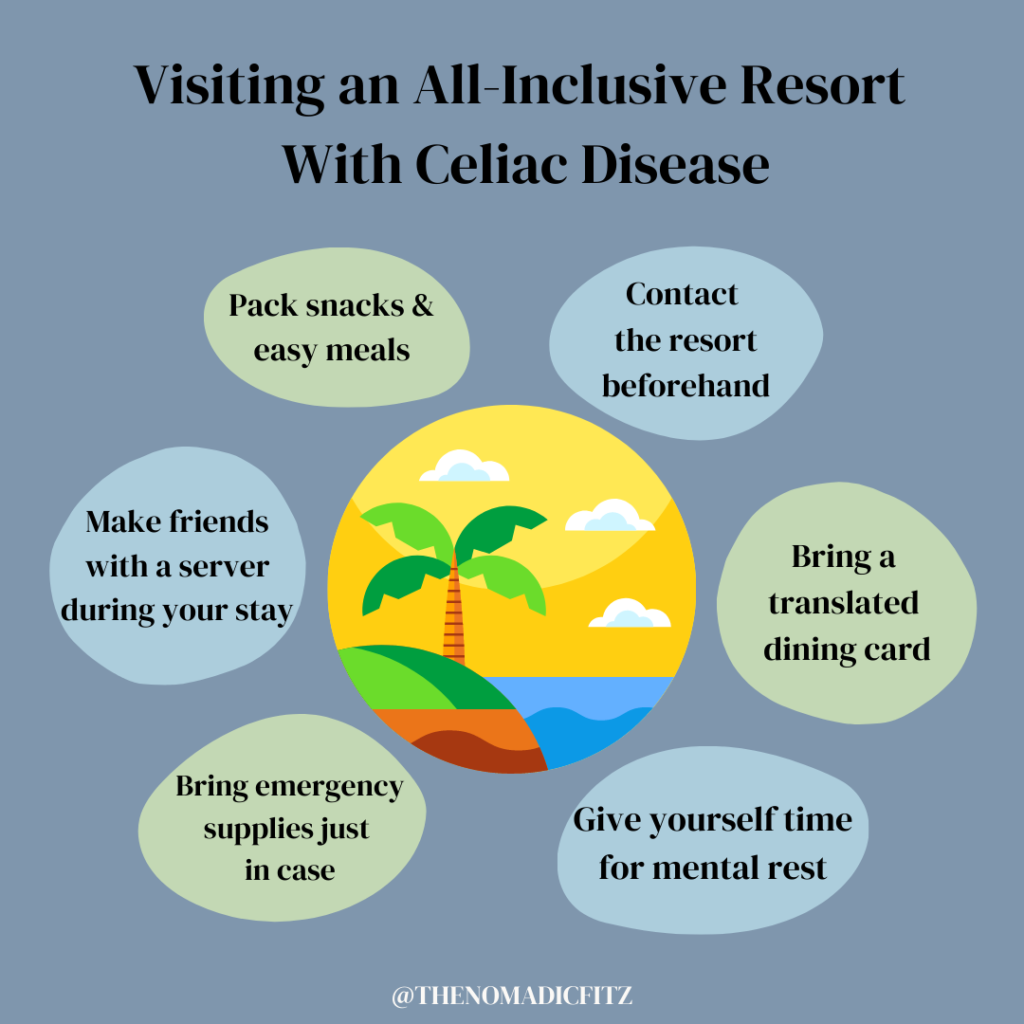 All inclusive vacations celiac disease tips