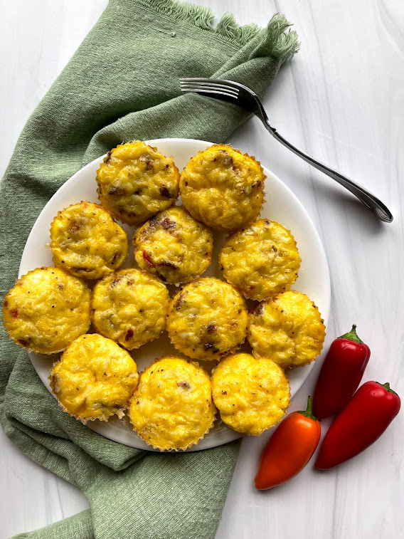 Gluten-Free Egg Cups with CSA peppers