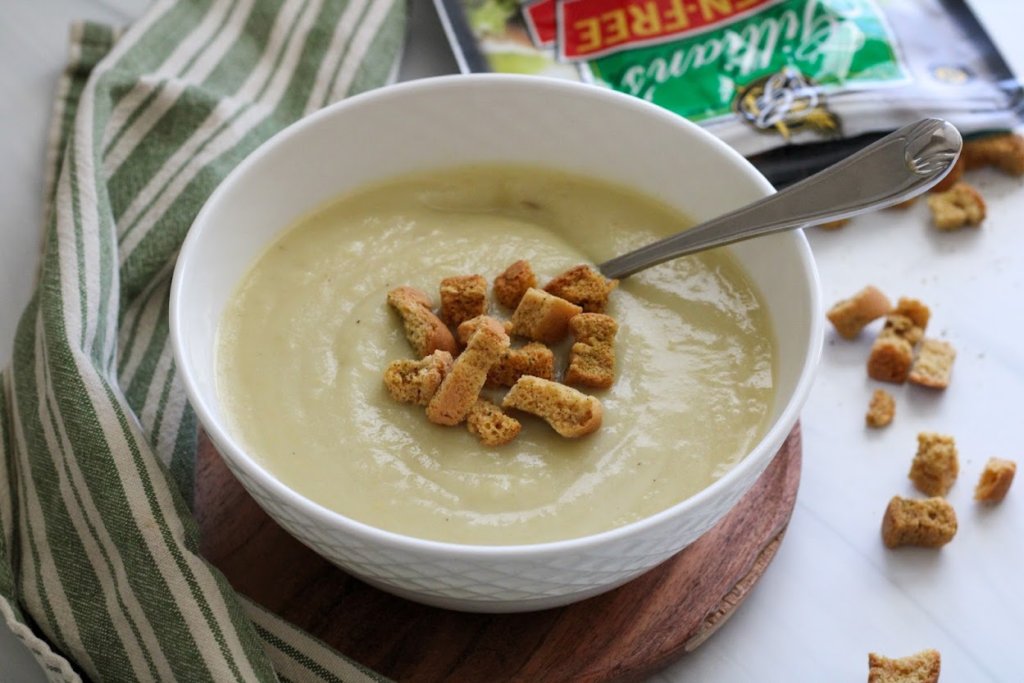 gluten and dairy free potato leek soup