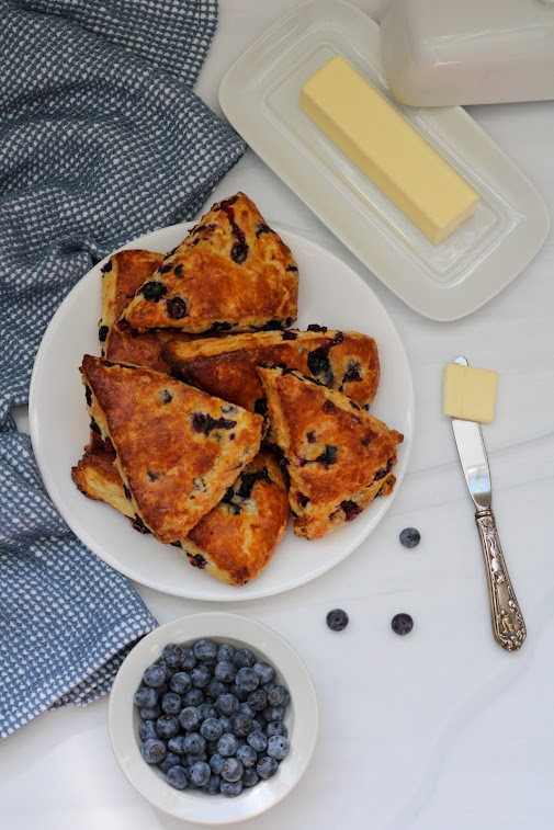 gluten-free blueberry lemon scones