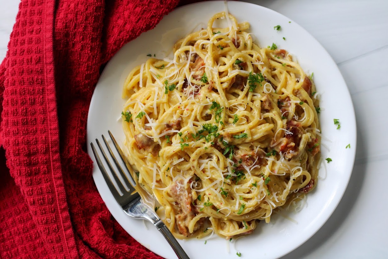 gluten-free spaghetti carbonara