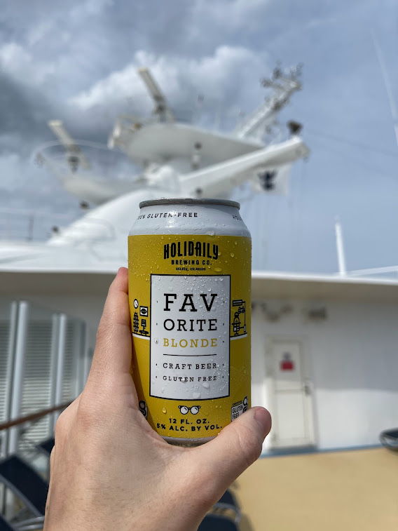 Holidaily Beer on gluten-free cruise