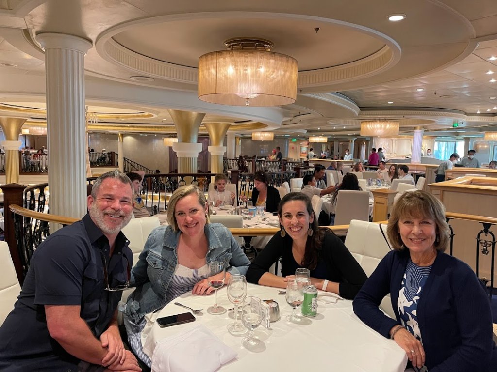 Celiac Cruise dinner table