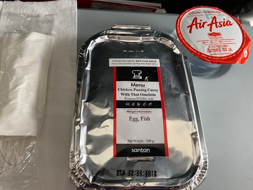 flying gluten-free airline meal