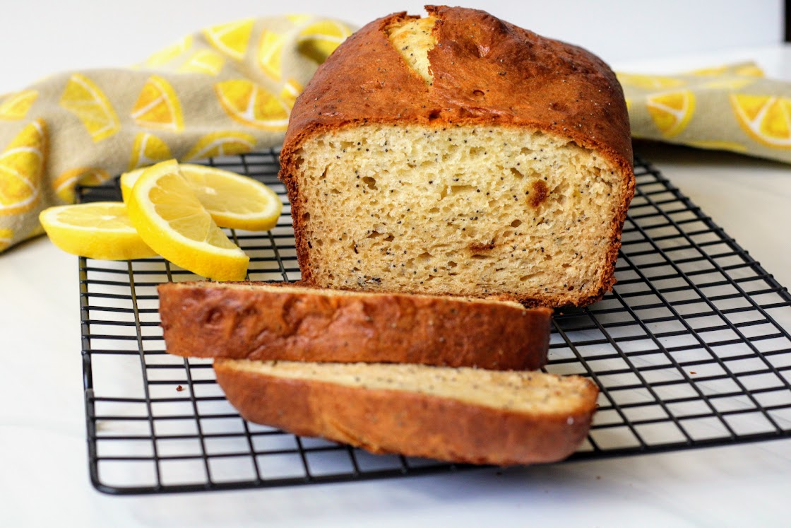 gluten-free lemon poppy seed loaf