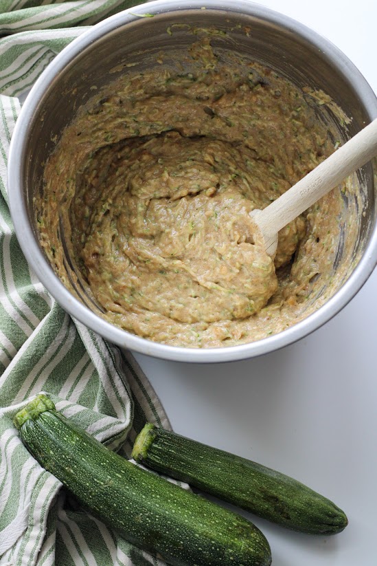 gluten-free zucchini muffin batter