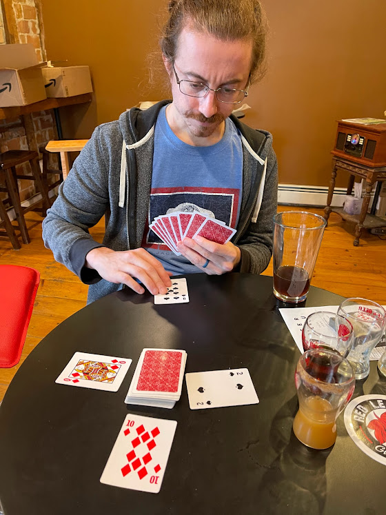 Dylan at gluten-free brewery in New England