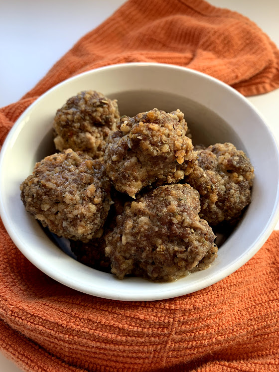 gluten-free baked meatballs