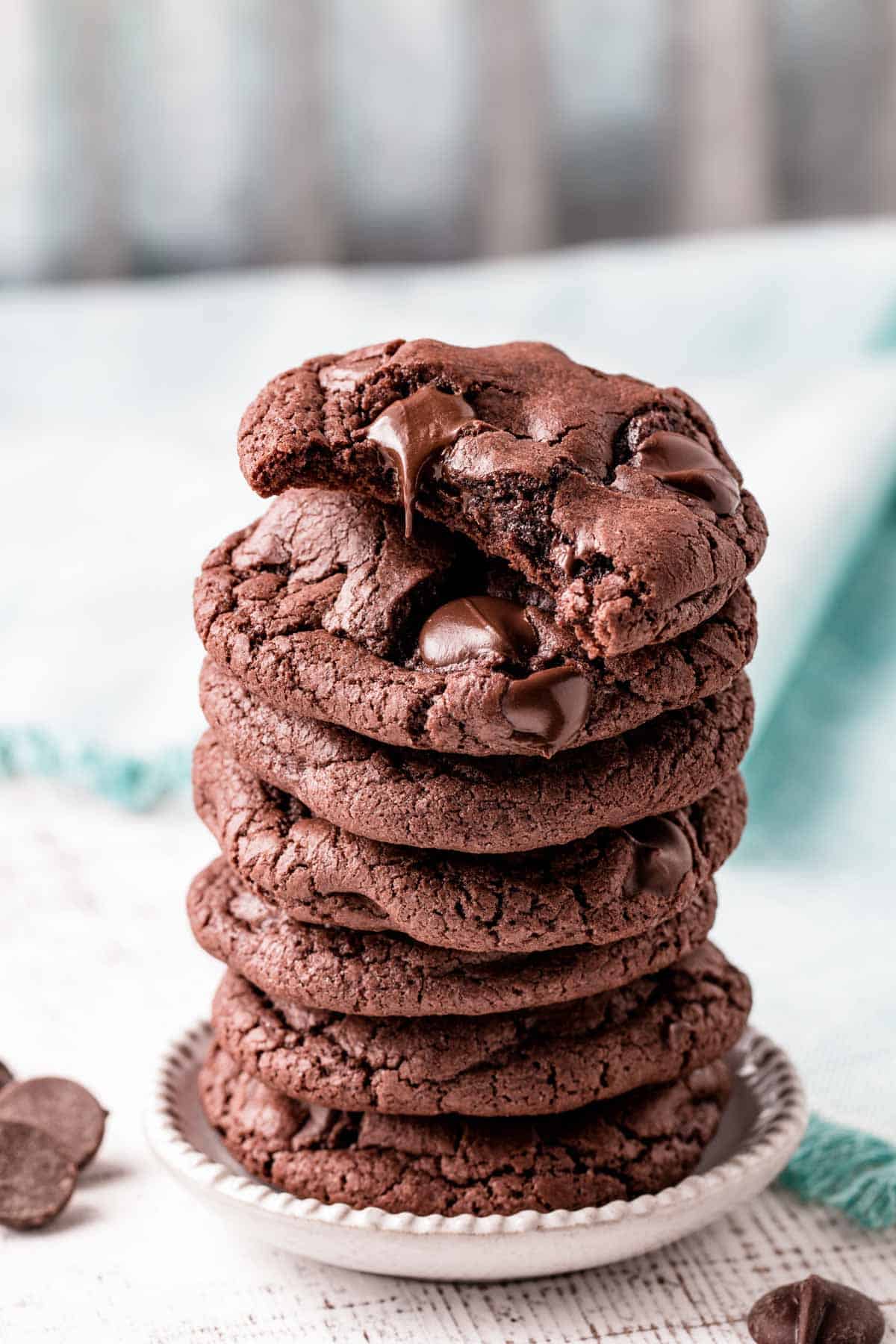 gluten-free double chocolate chip cookies