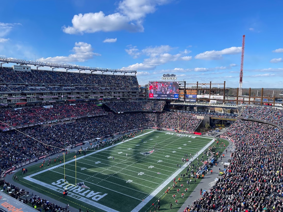 Gillette Stadium on game day