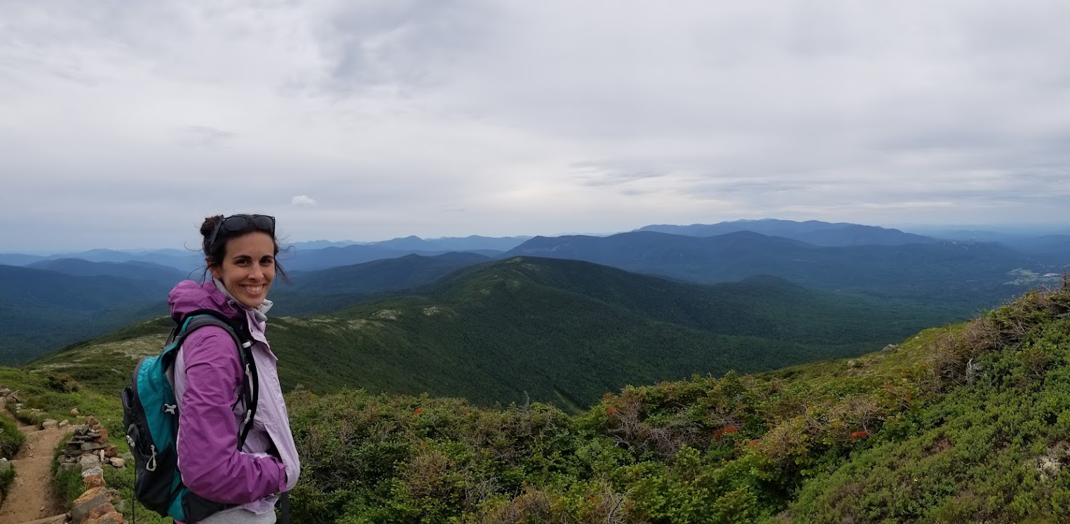 Jen hiking with celiac in New Hampshire
