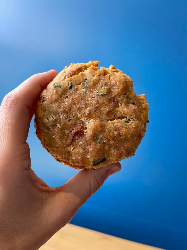 gluten-free cheddar chive biscuit
