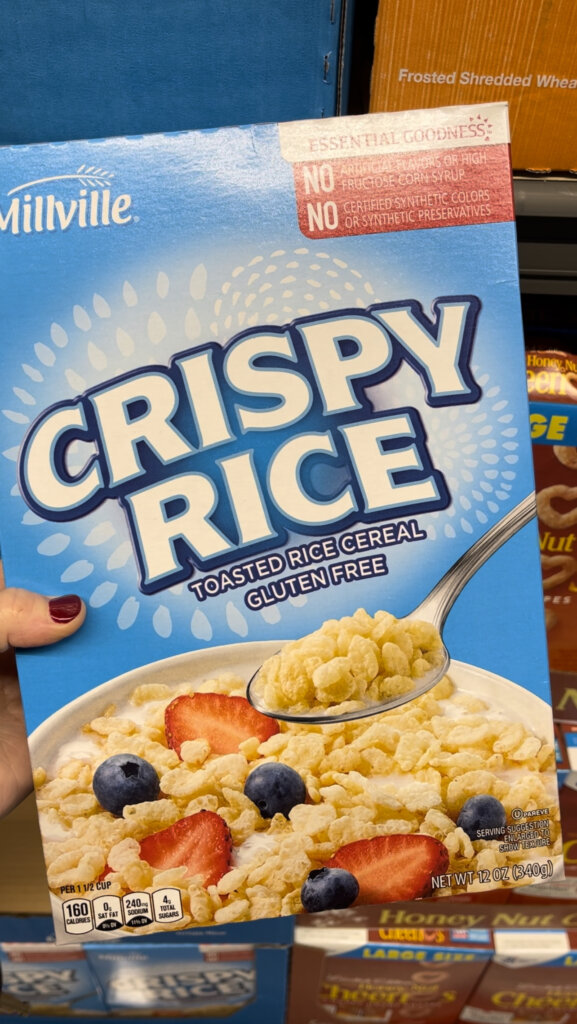 Aldi gluten-free products: cereal