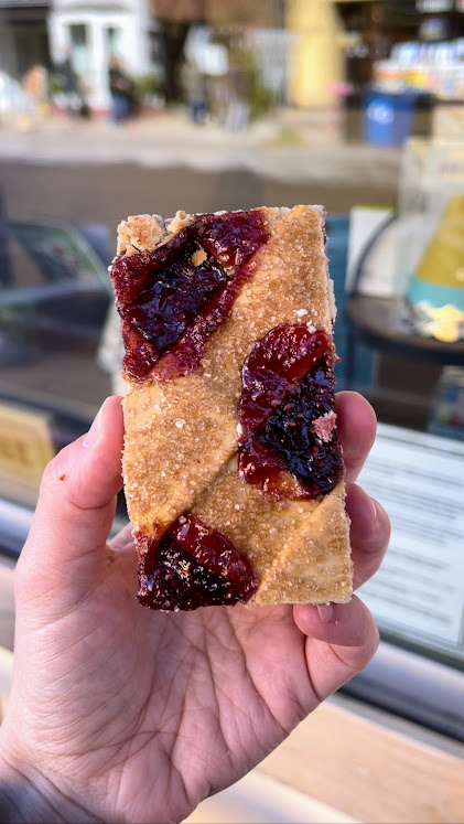 By The Way Bakery gluten-free raspberry bar