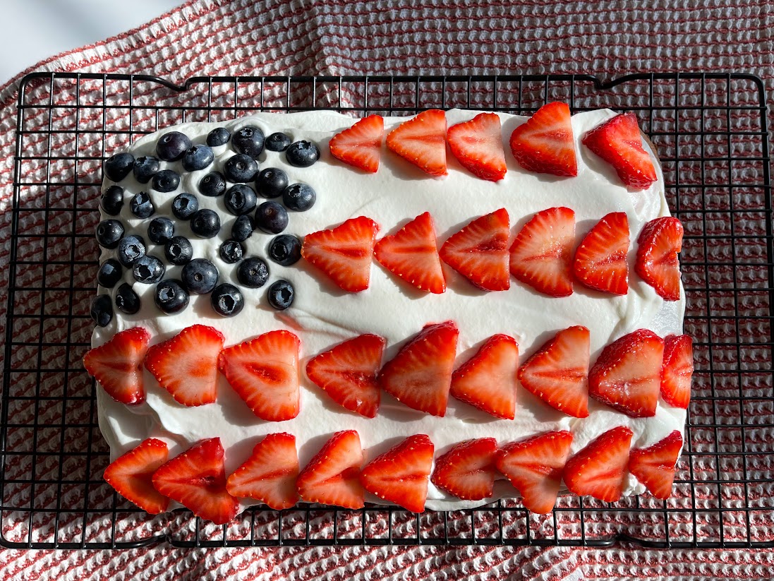 gluten-free american flag cake