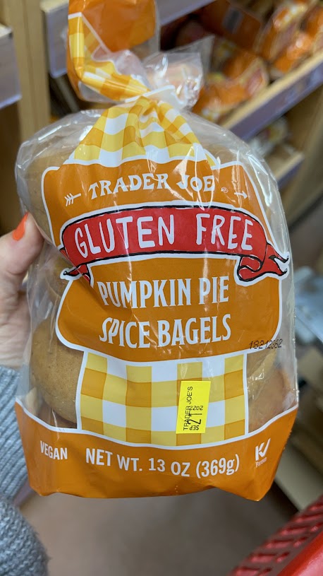 gluten-free pumpkin bagels Trader Joe's