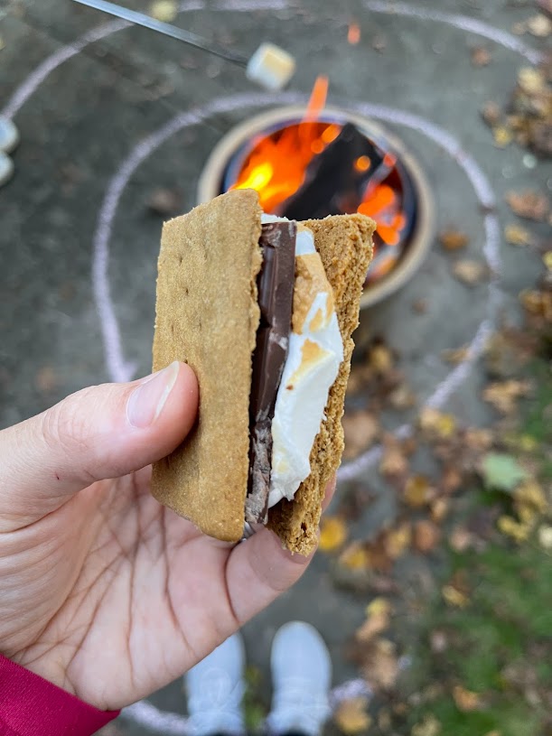 gluten-free s'mores during fall