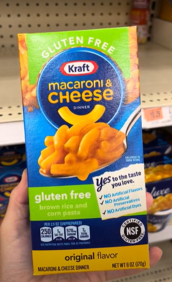 Kraft gluten-free macaroni and cheese