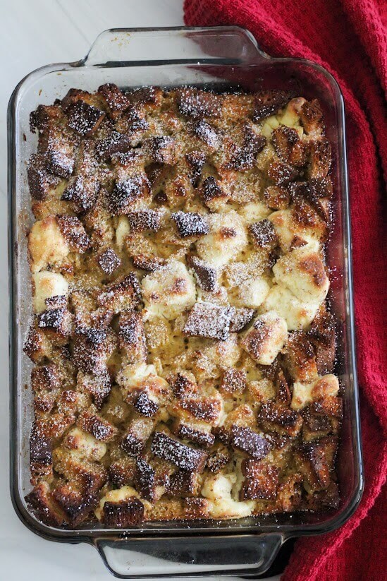 gluten-free freezer meal: french toast casserole