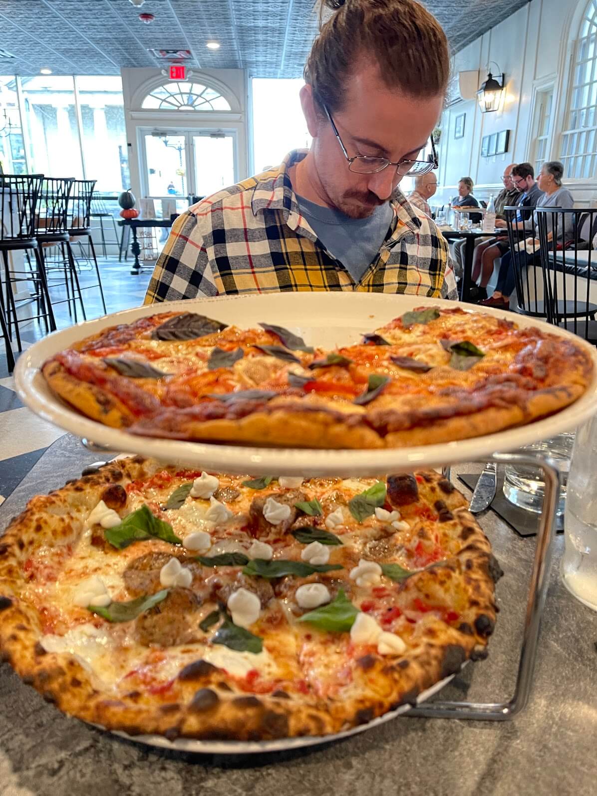 Dylan and pizzas